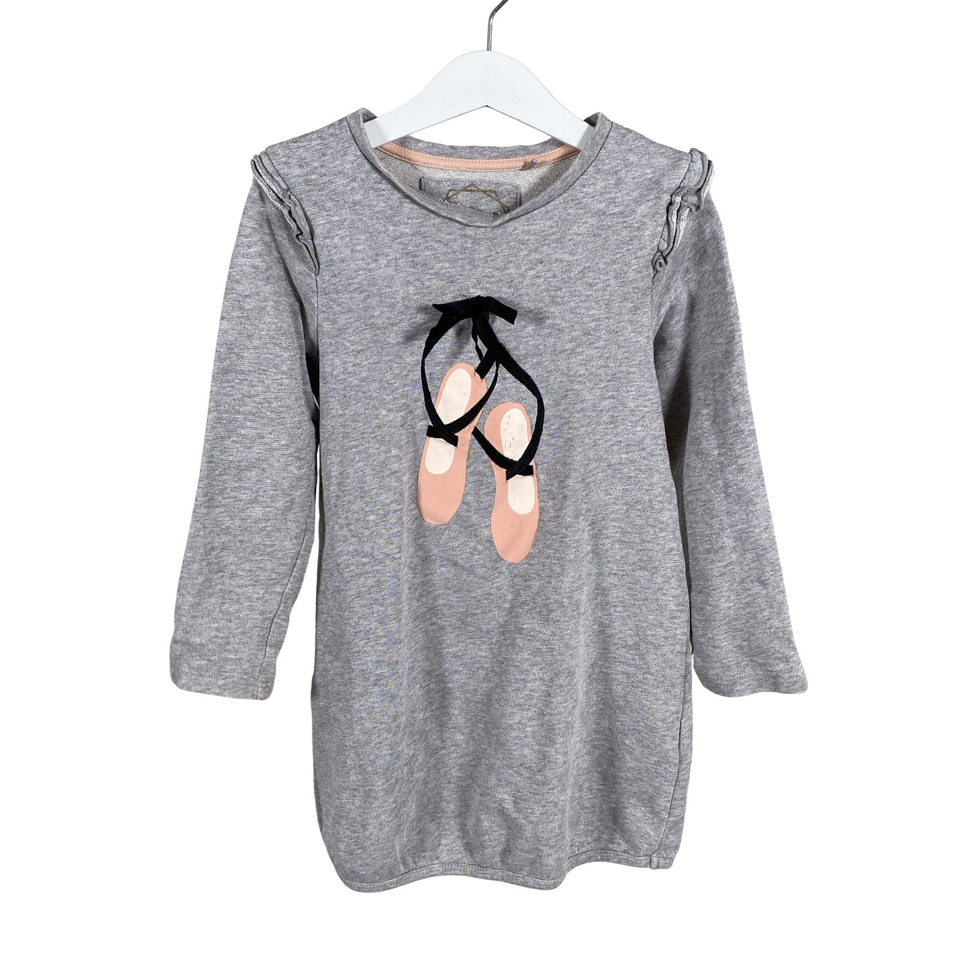 Tyttöjen Bogi - Collegemekko, koko 122 - 128 - Harmaa (1)