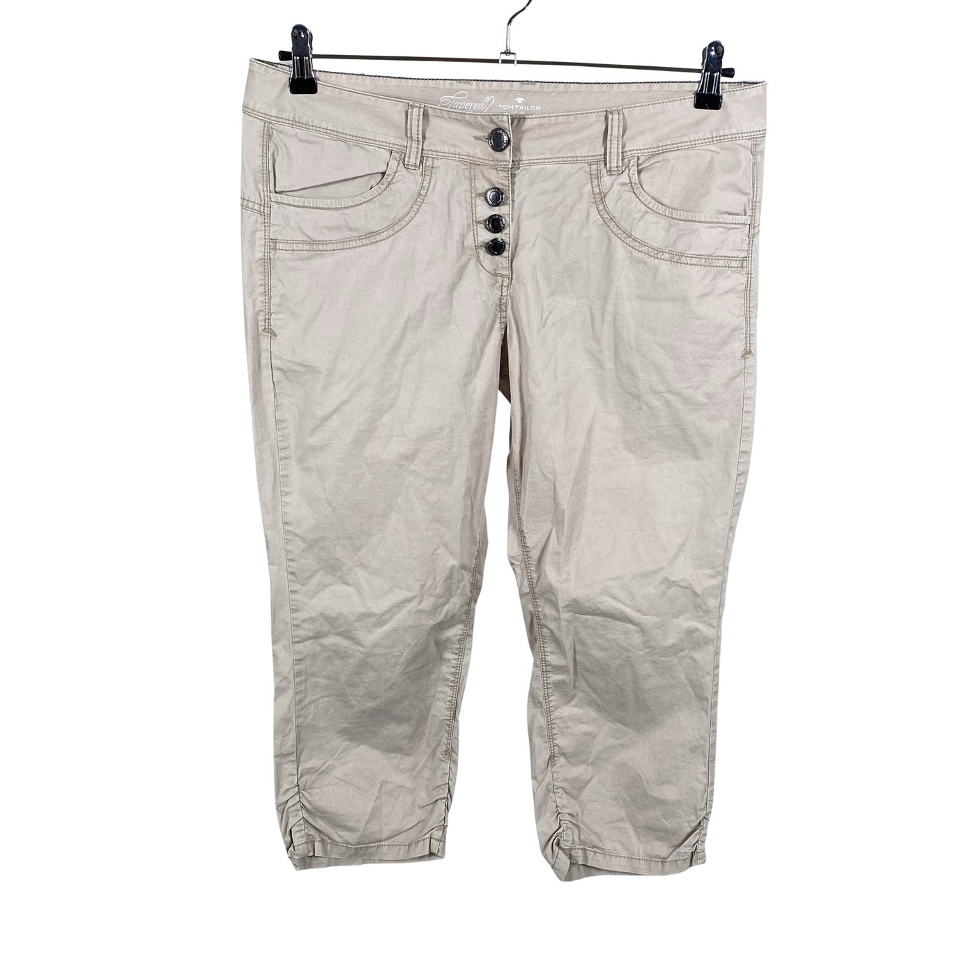 Naisten Tom Tailor - Kangashousut, koko 44 - Beige (1)