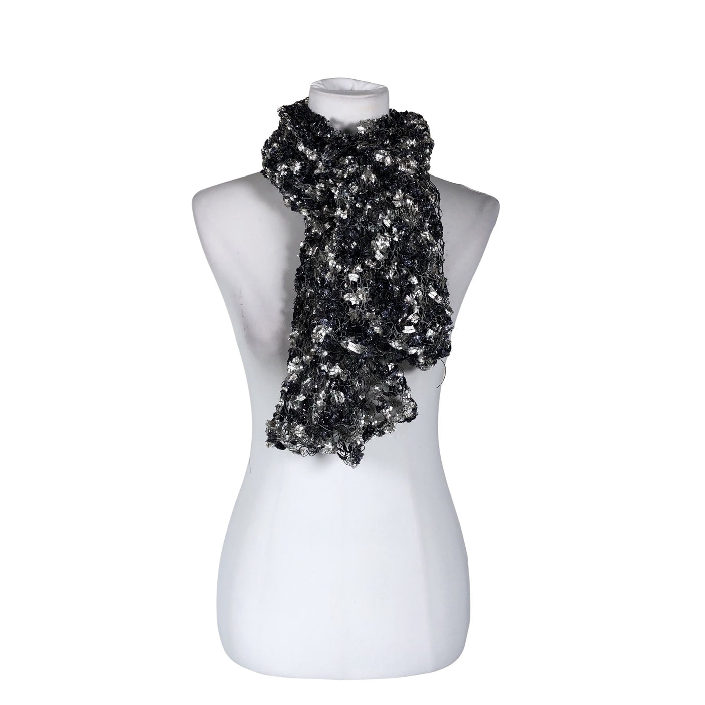 Naisten Handmade - Huivi, koko Maxi - Sininen (1)