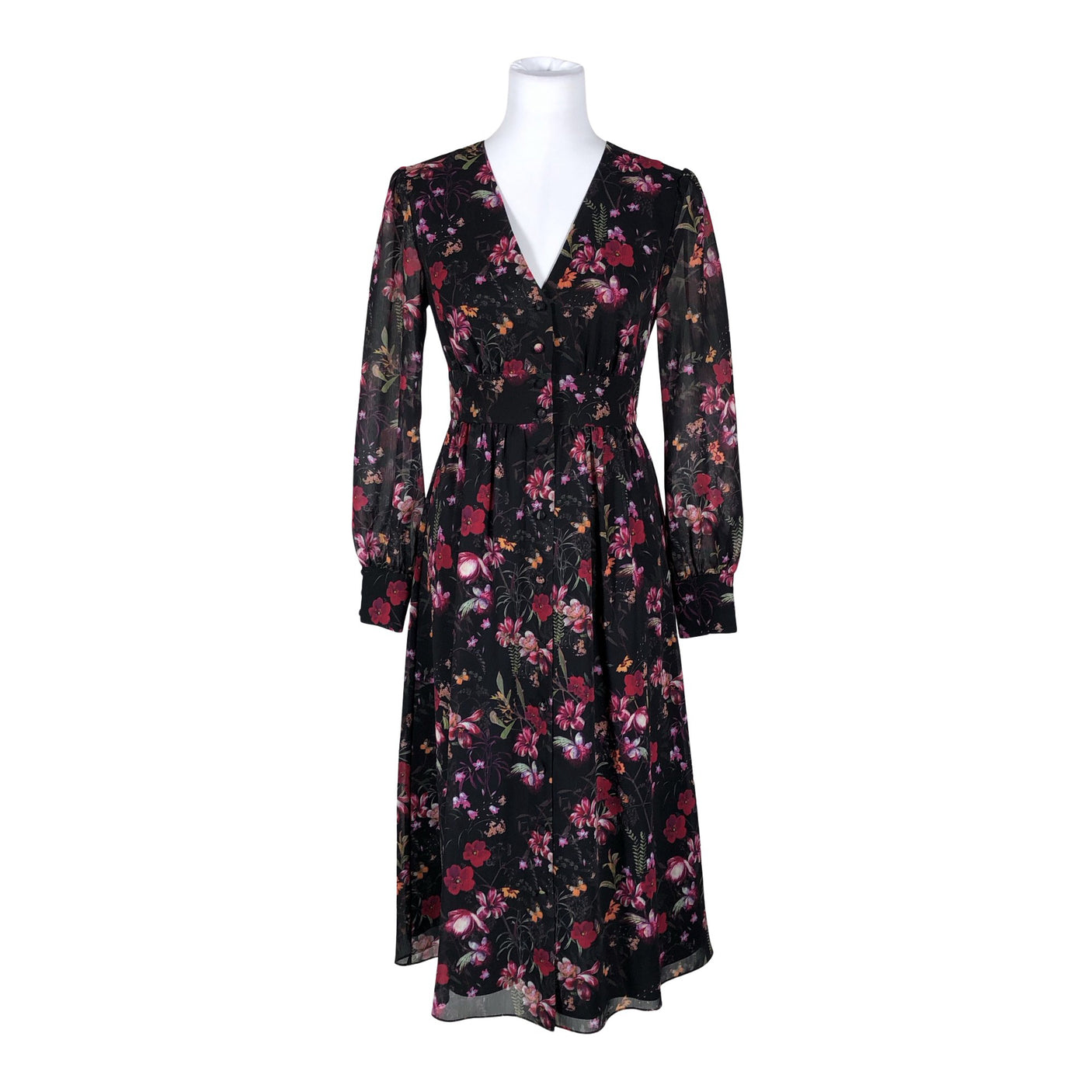 Naisten Ted Baker - Sifonkimekko, koko 36 - Musta (1)