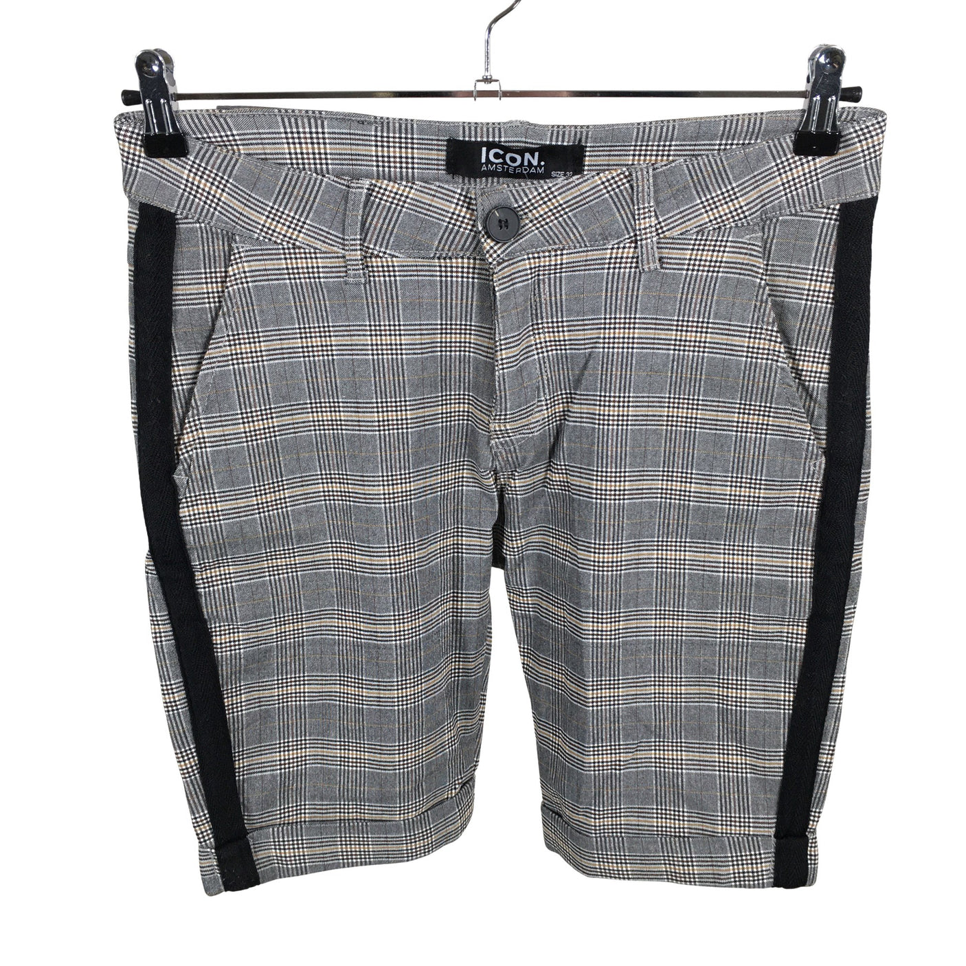 Miesten ICON Amsterdam - Shortsit, koko W32 - Harmaa (1)