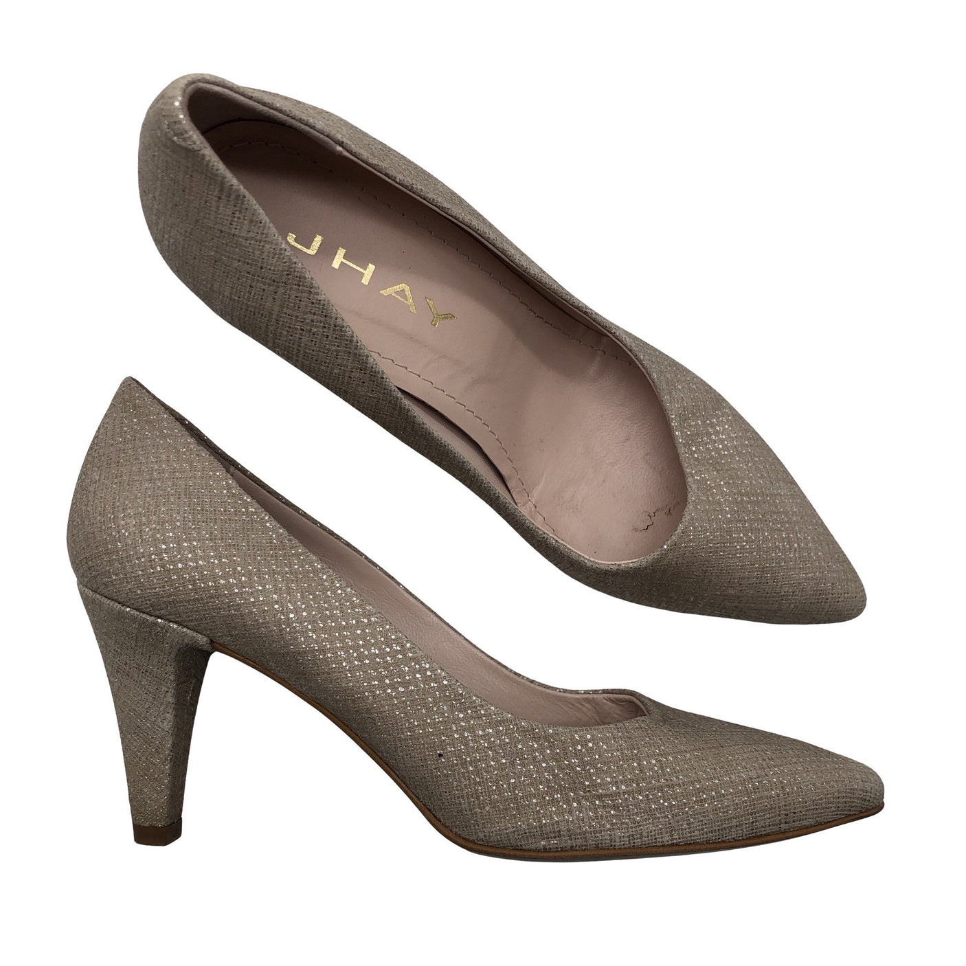 Naisten Jhay - Korkokengät, koko 39 - Beige (1)
