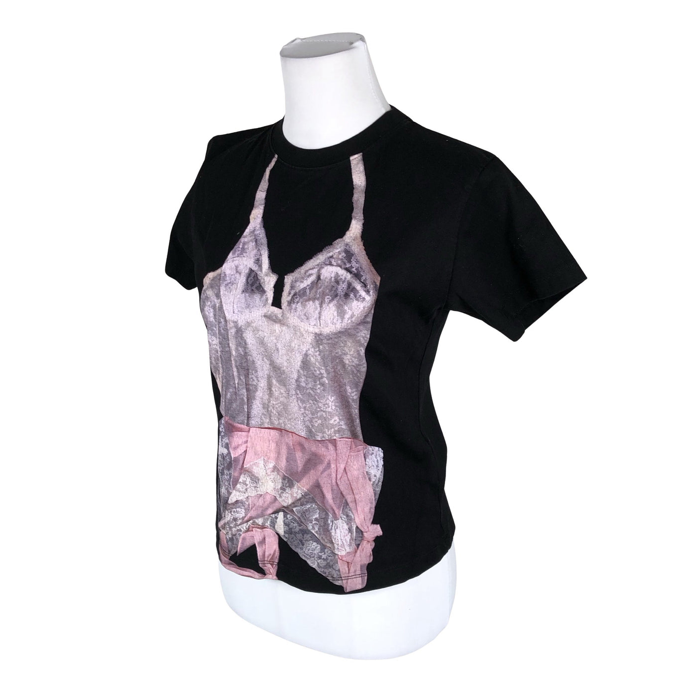 Naisten MSGM - T-paita, koko 38 - Musta (3)