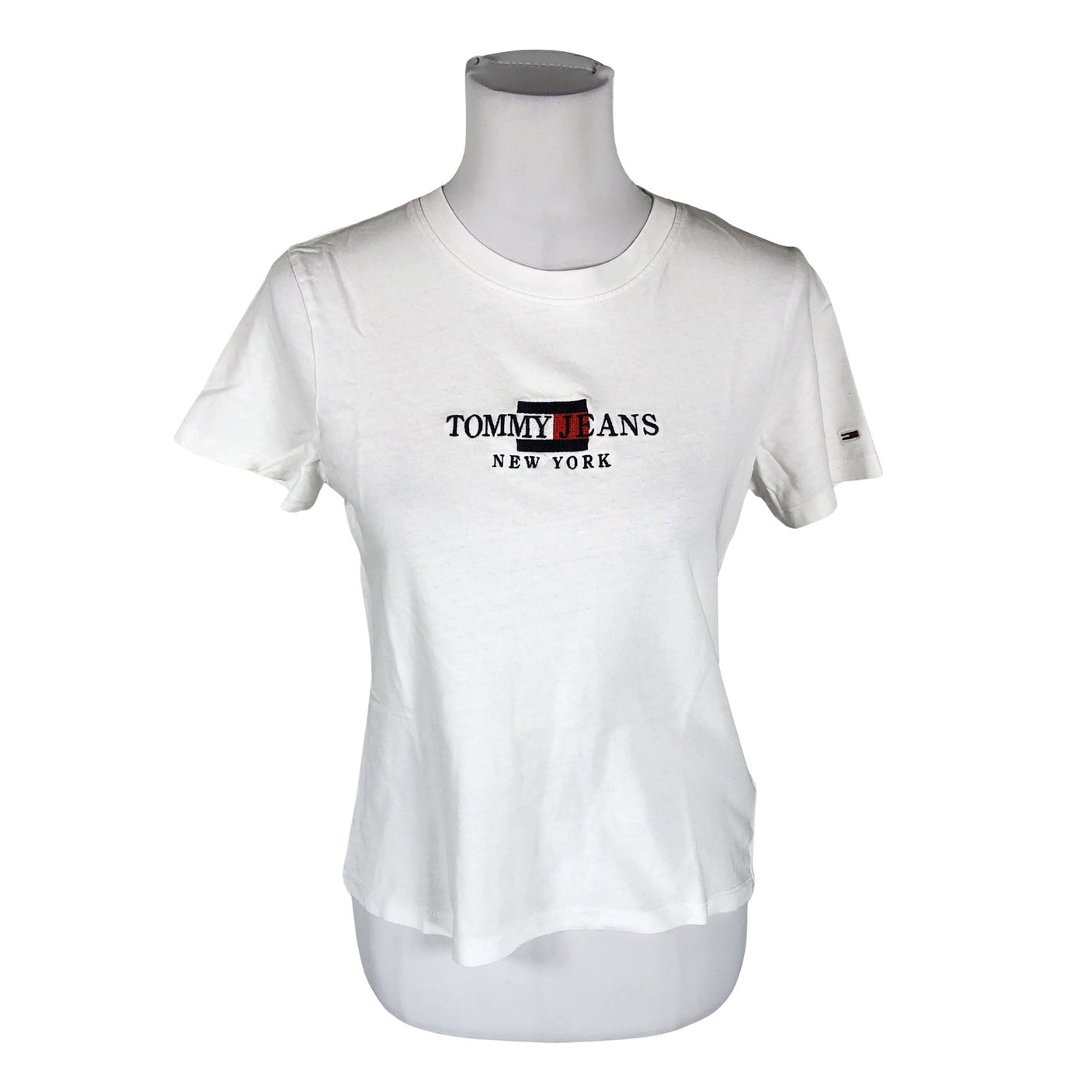 Naisten Tommy Jeans (Tommy Hilfiger) - T-paita, koko 36 - Valkoinen (1)