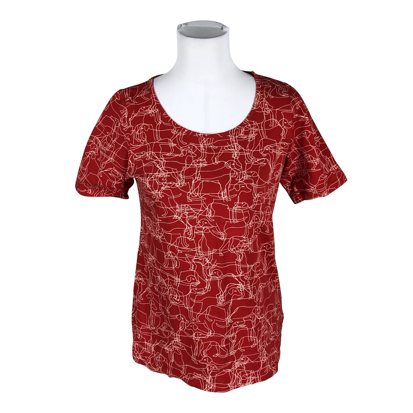 Naisten Marimekko - T-paita, koko 38 - Punainen (1)