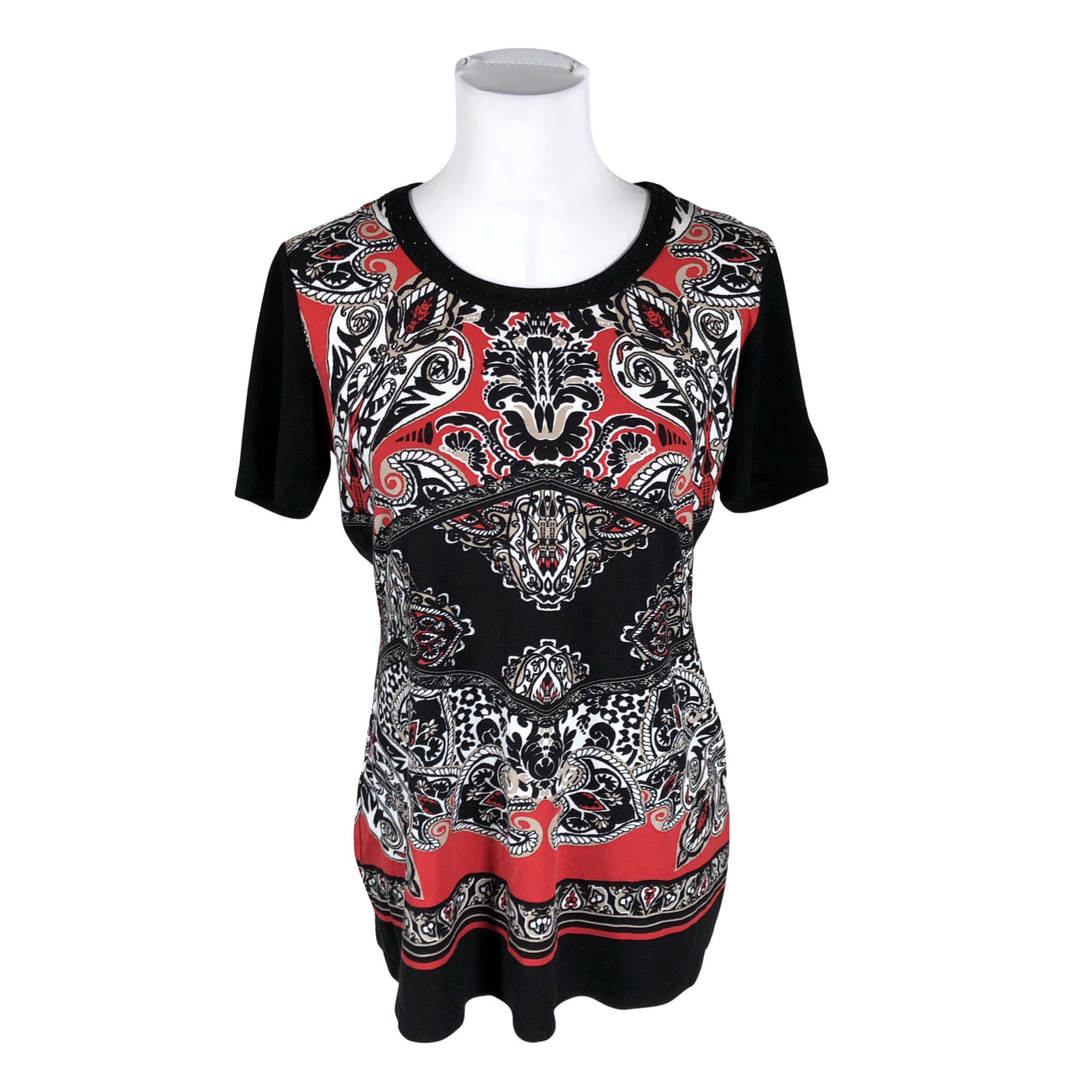 Naisten Gerry Weber - T-paita, koko 38 - Musta (1)