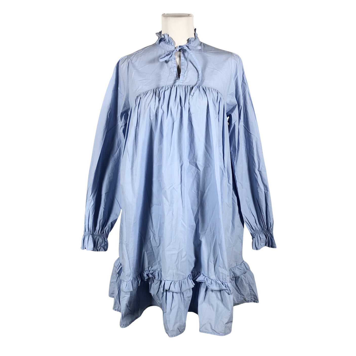 Naisten Knowledge Cotton Apparel - Kangasmekko, koko 34 - Vaaleansininen (1)