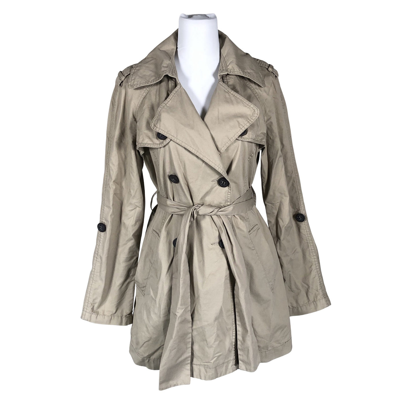 Naisten Benetton - Trenssitakki, koko 38 - Beige (1)