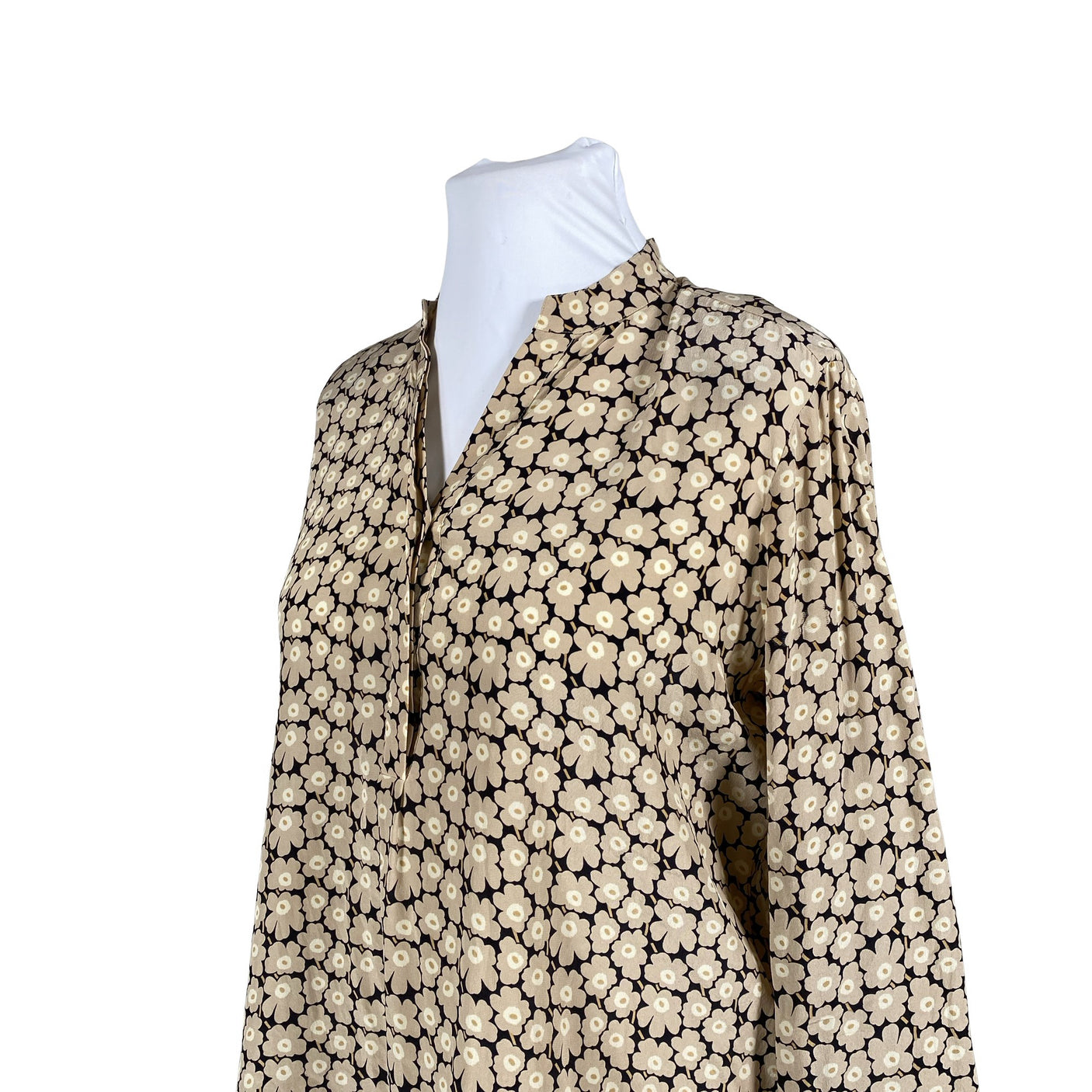 Naisten Marimekko - Sifonkitunika, koko 42 - Beige (2)