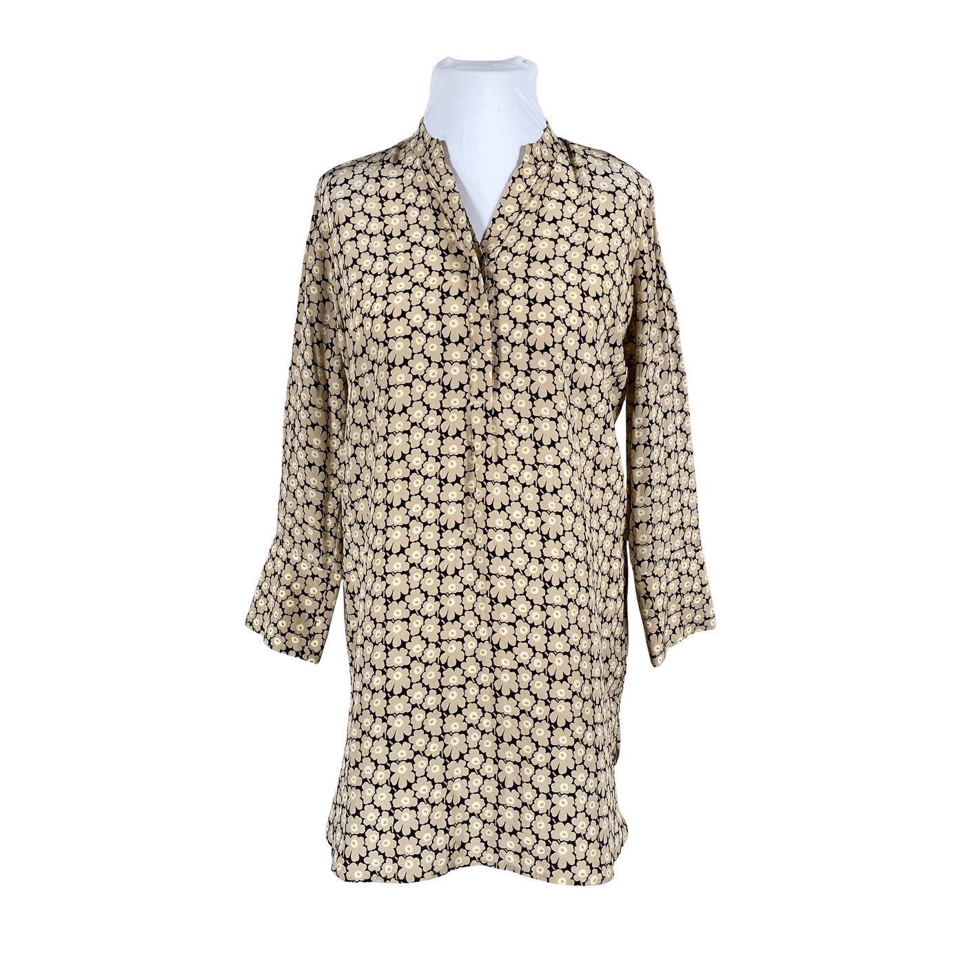 Naisten Marimekko - Sifonkitunika, koko 42 - Beige (1)