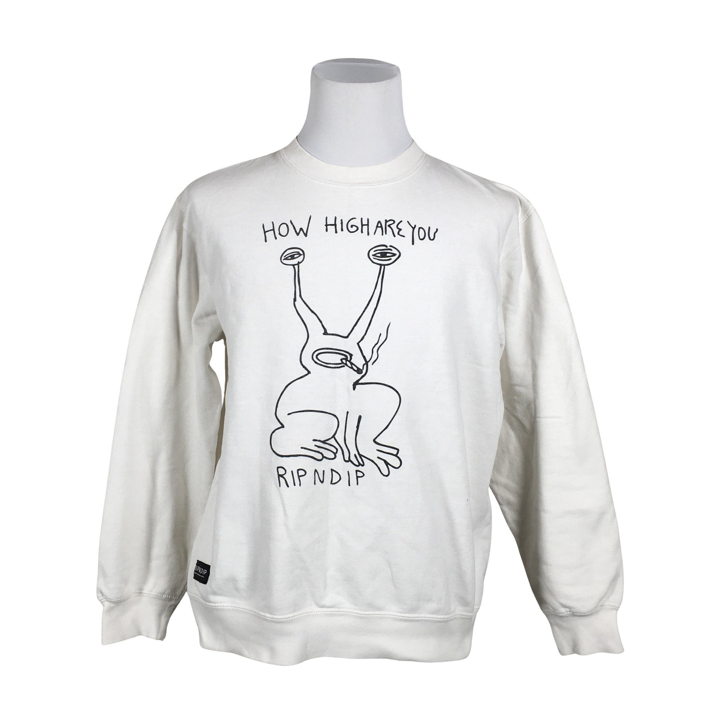 Miesten Ripndip - Collegepaita, koko L - Valkoinen (1)