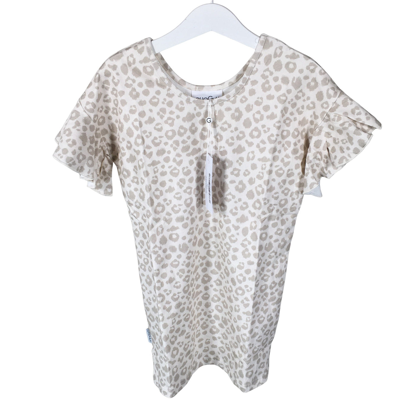 Tyttöjen Gugguu - Trikoopaita, koko 146 - 152 - Beige (1)