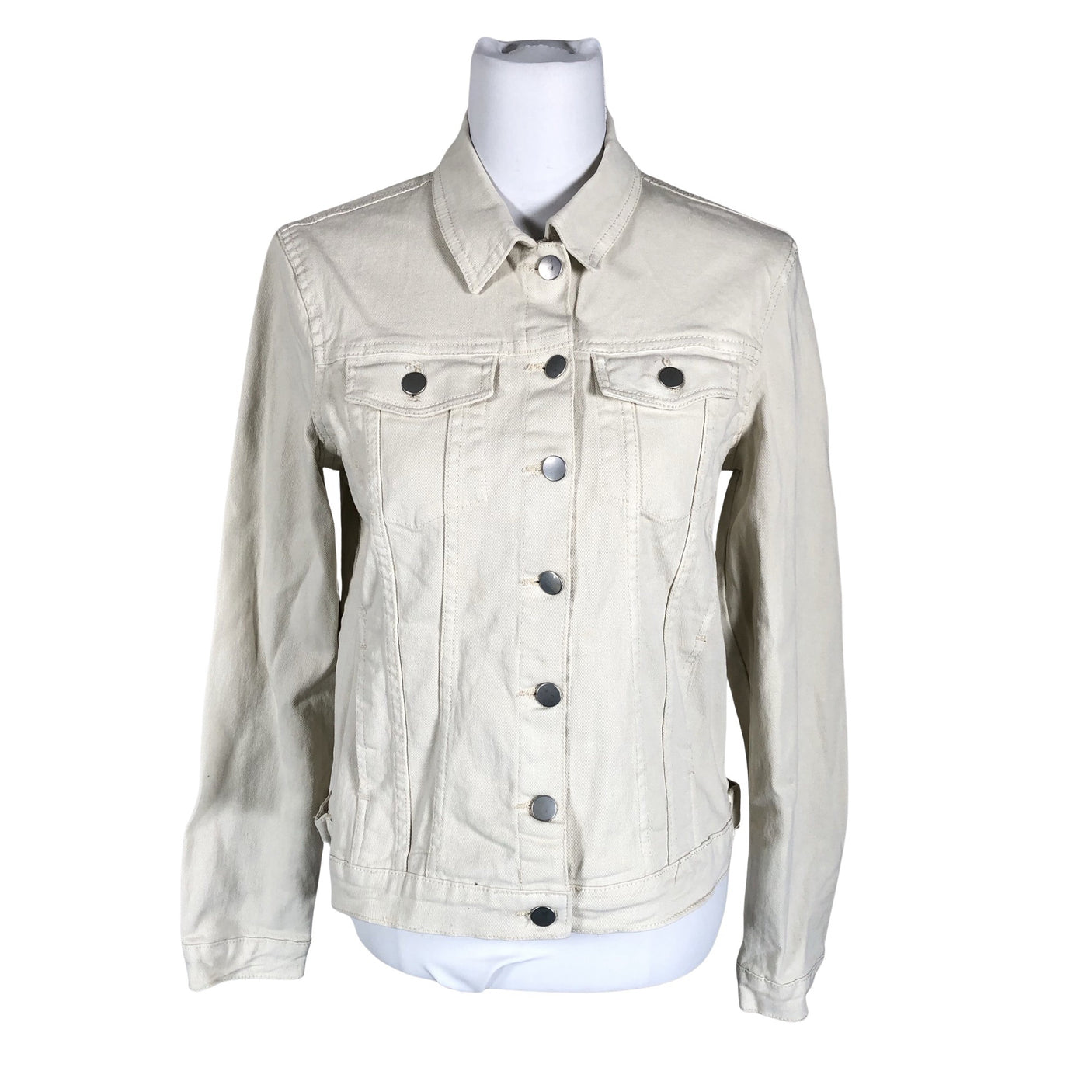 Naisten M&Co - Farkkutakki, koko 40 - Beige (1)