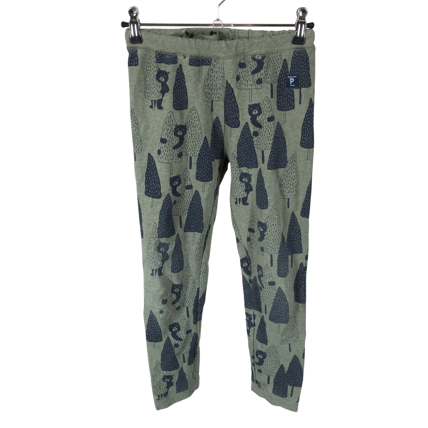 Unisex Polarn O. Pyret - Trikoohousut, koko 122 - 128 - Vihreä (1)