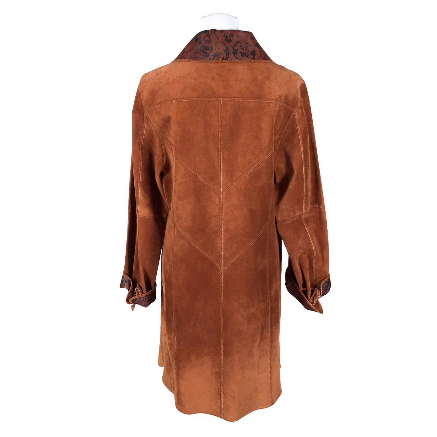 Naisten Handmade - Nahkatakki, koko 38 - Ruskea (2)