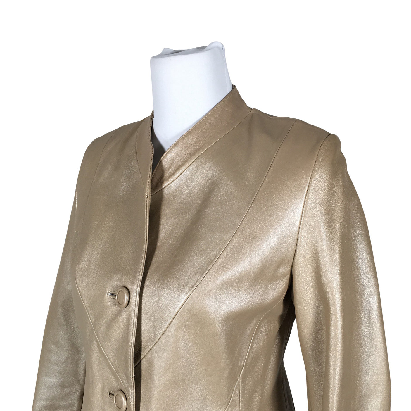 Naisten Friitala - Nahkatakki, koko 36 - Beige (3)