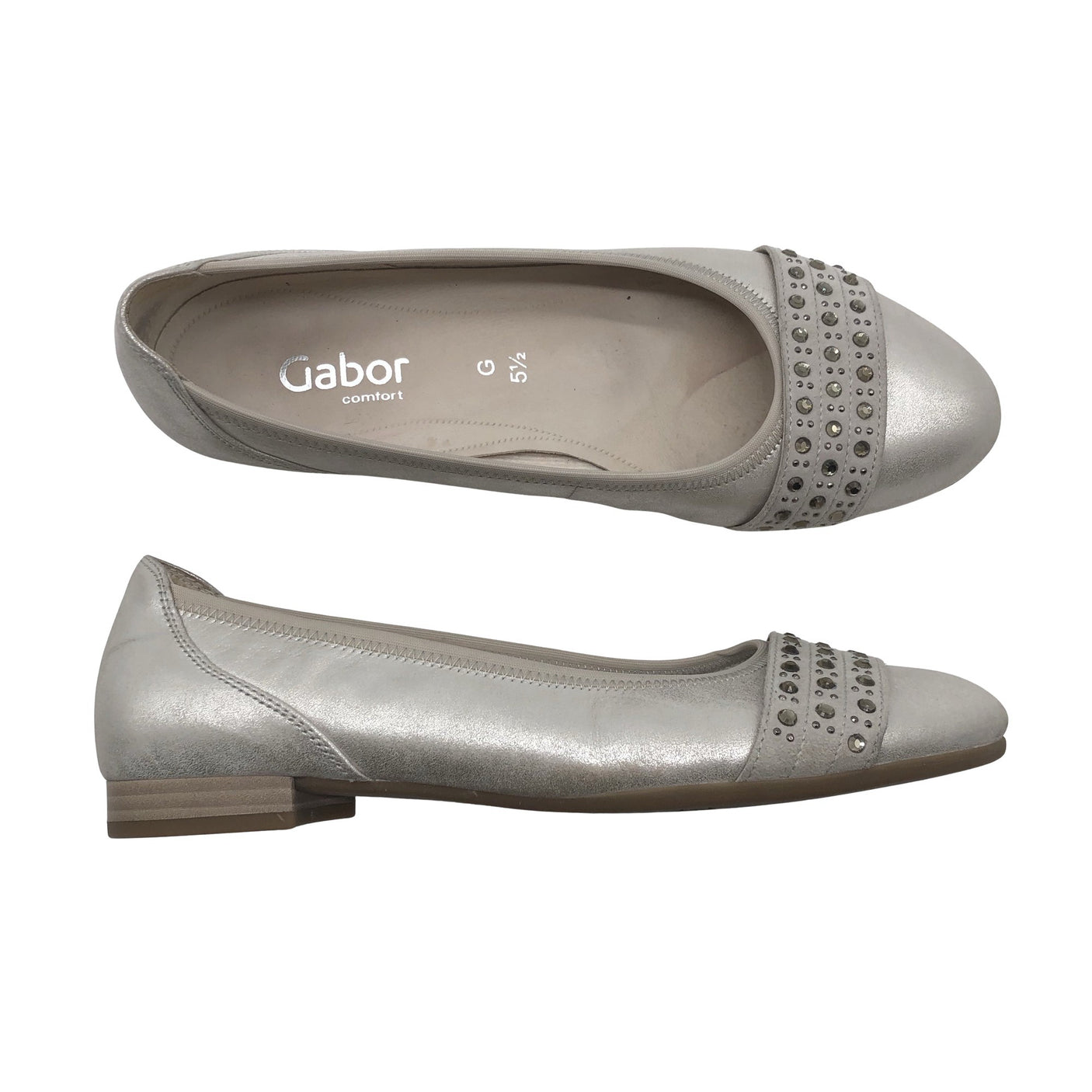 Naisten Gabor - Ballerinat, koko 38 - Beige (1)