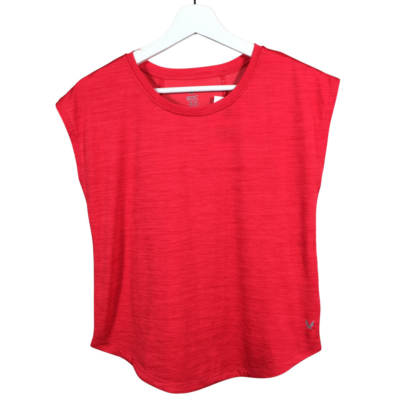 Unisex Soc - Urheilupaita, lyhyet hihat, koko 158 - 164 - Punainen (1)