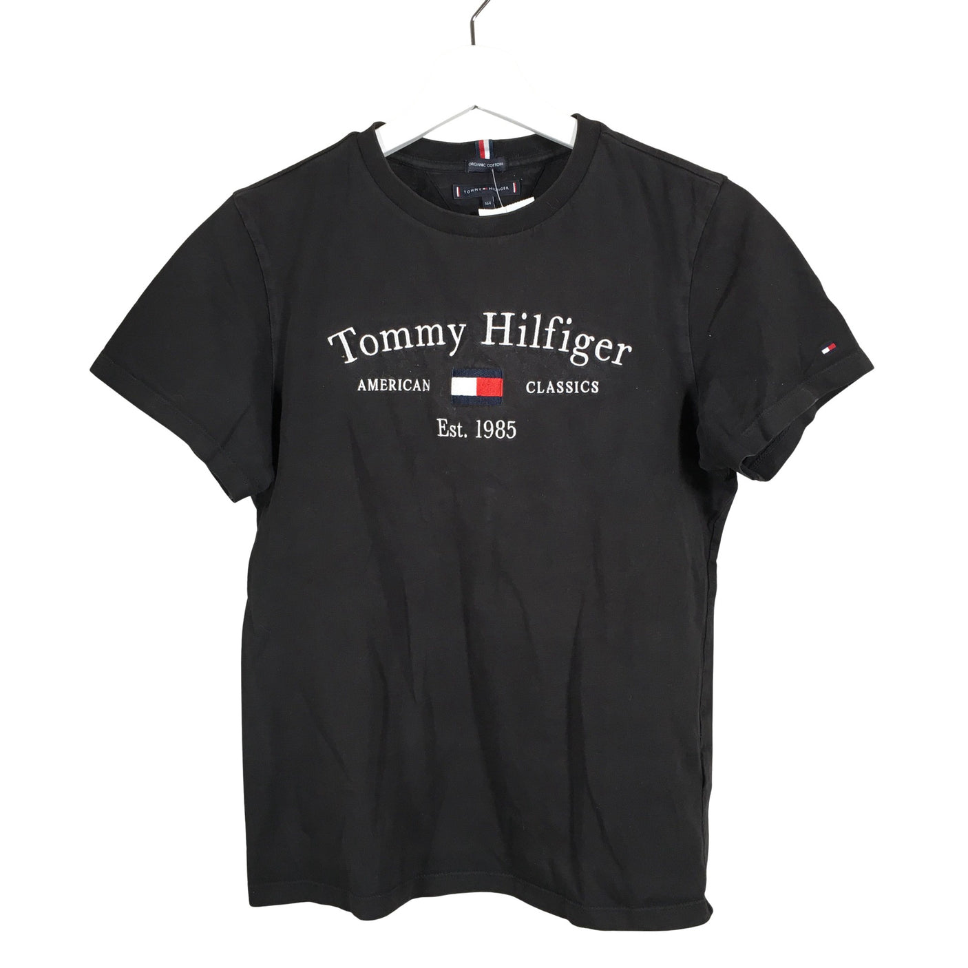 Unisex Tommy Hilfiger - T-paita, koko 158 - 164 - Musta (1)