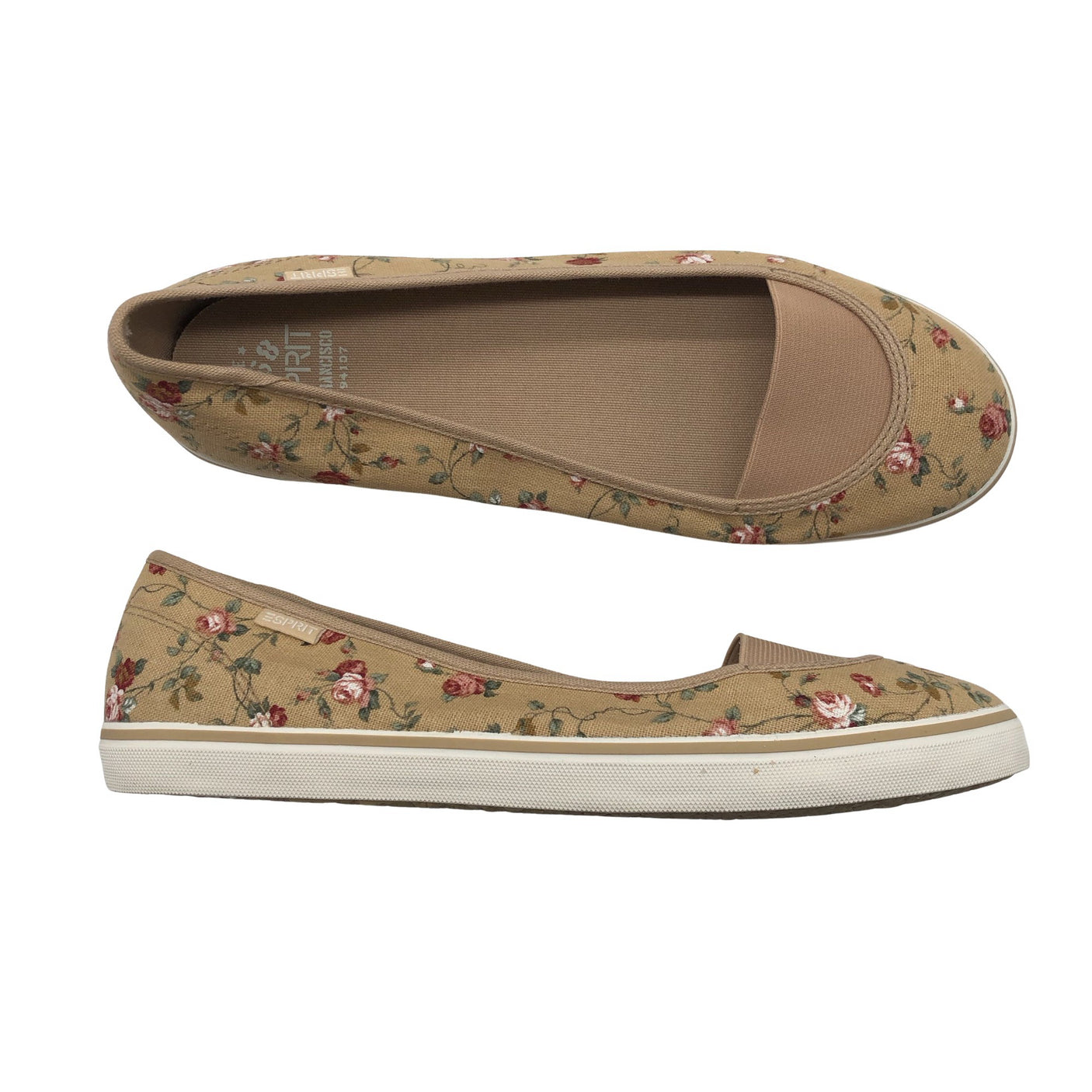 Naisten Esprit - Ballerinat, koko 41 - Beige (1)