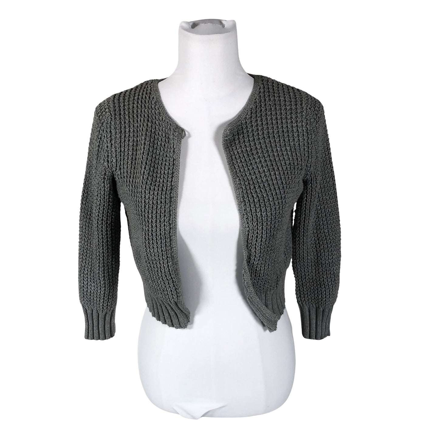 Naisten Massimo Dutti - Neulebolero, koko 36 - Harmaa (1)