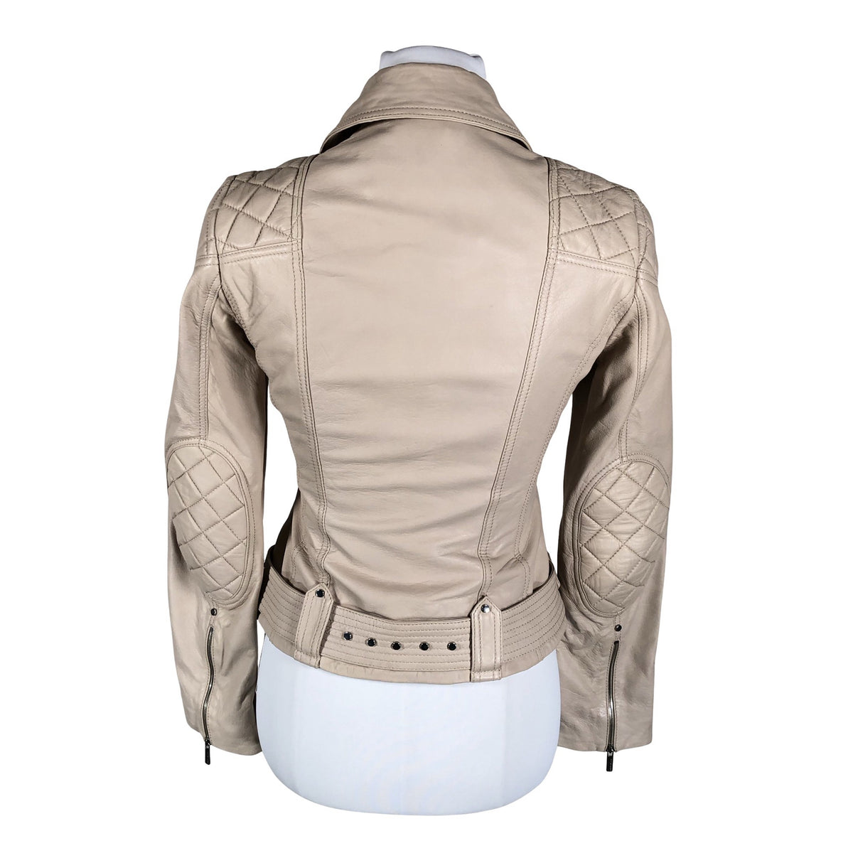 Naisten Karen Millen - Nahkatakki, koko 36 - Beige (2)
