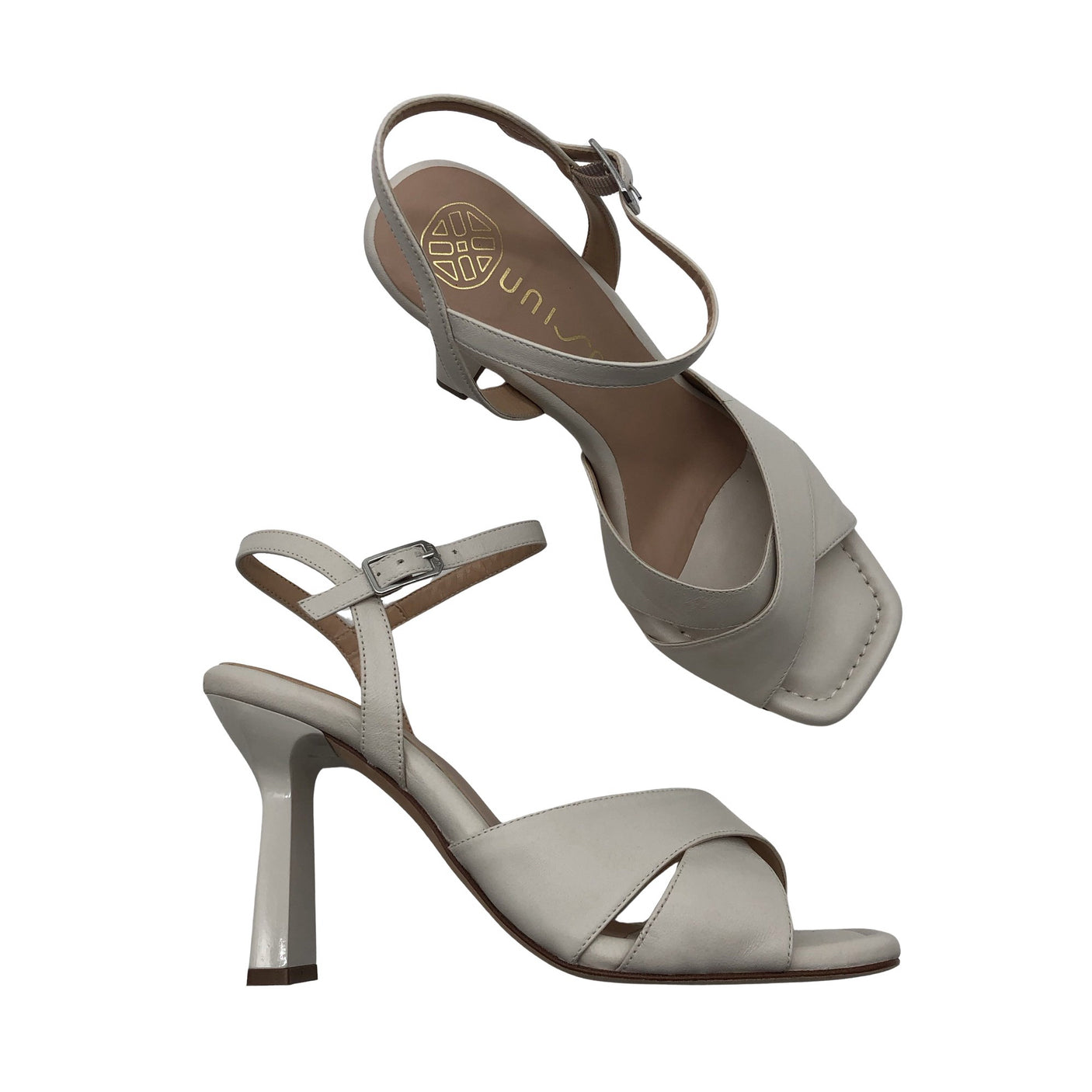 Naisten Unisa - Korolliset sandaalit, koko 40 - Beige (1)
