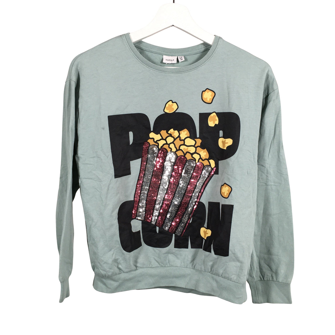 Unisex Name It - Collegepaita, koko 146 - 152 - Vihreä (1)