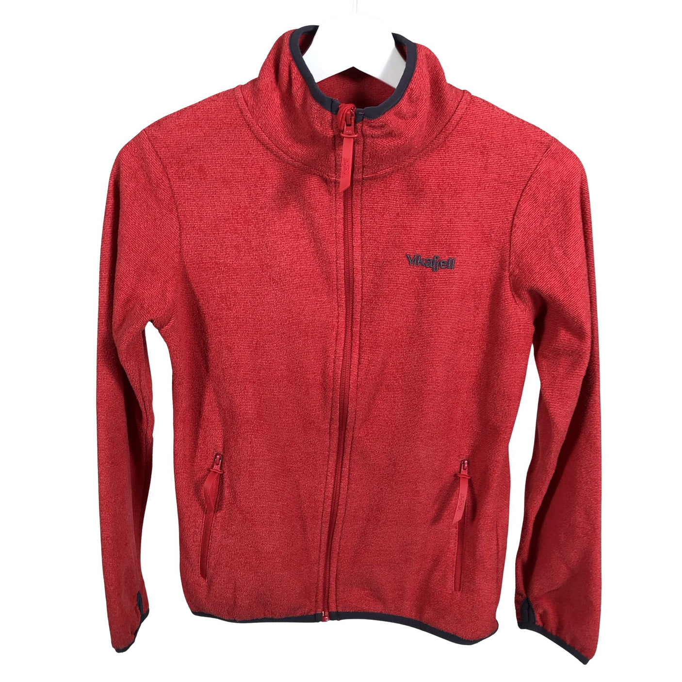 Unisex Vikajell - Fleecetakki, koko 146 - 152 - Punainen (1)