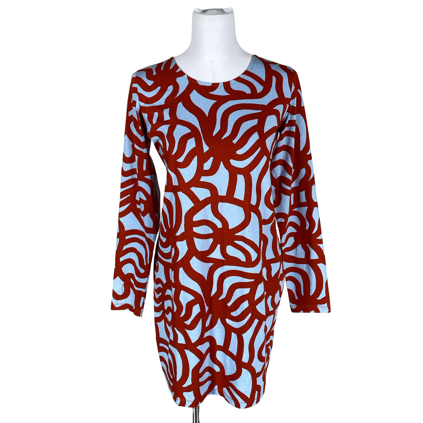 Naisten Marimekko - Trikoomekko, koko 40 - Vaaleansininen (1)