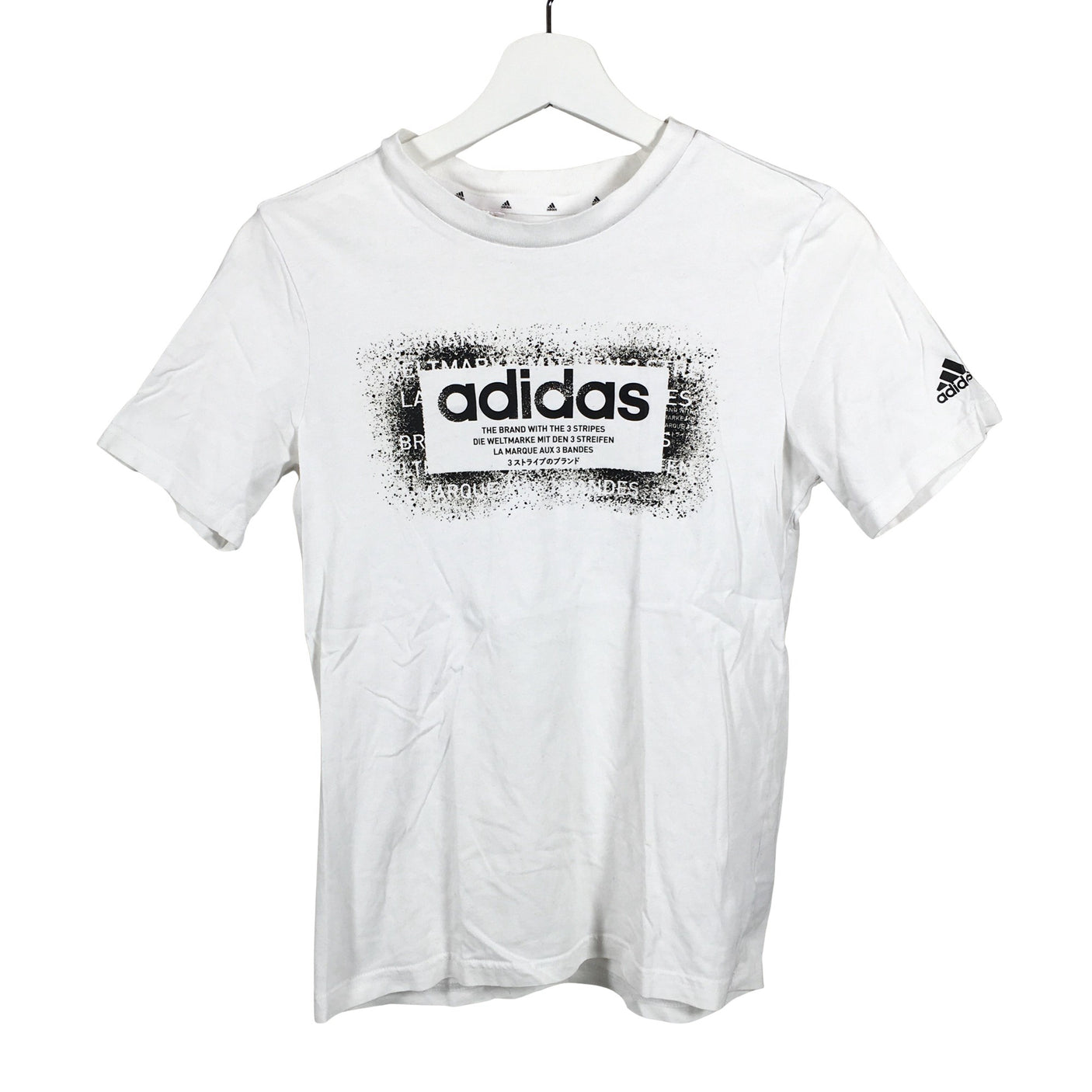 Unisex Adidas - T-paita, koko 146 - 152 - Valkoinen (1)