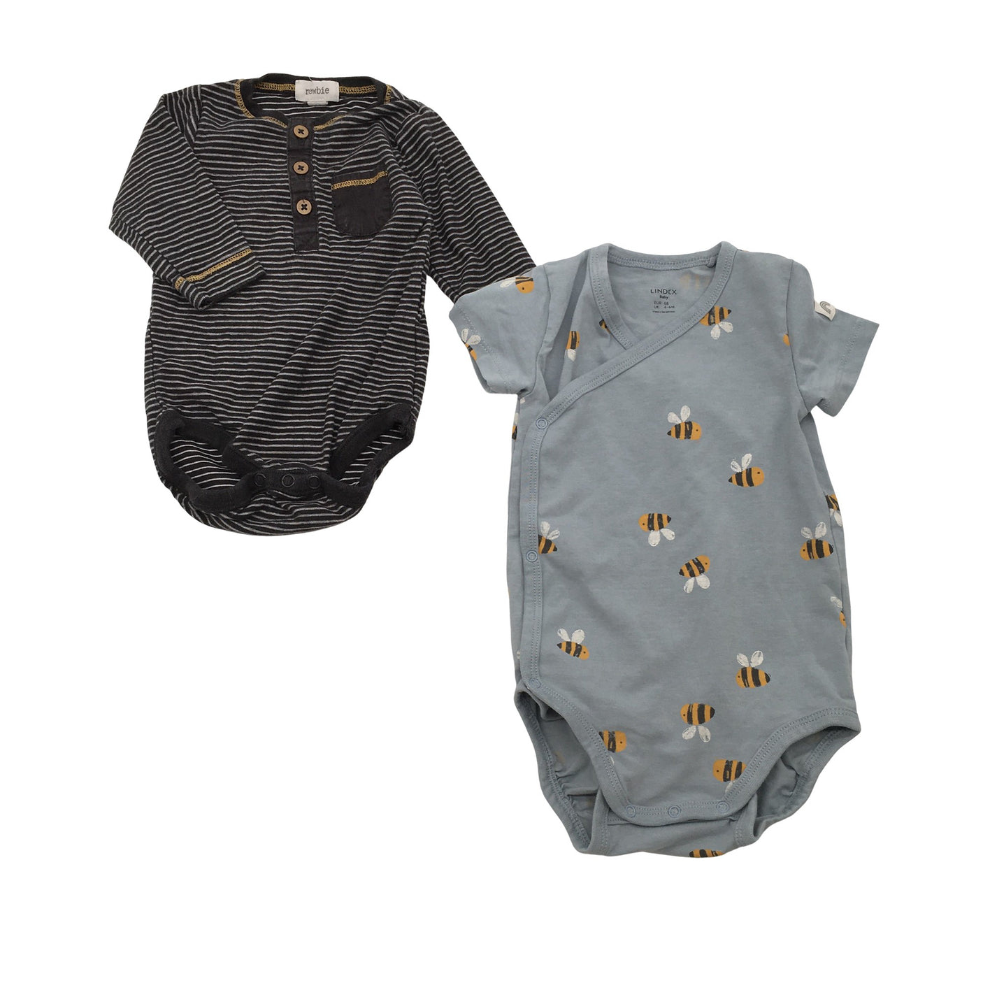 Unisex Newbie - Body, koko 56 - 62 - Harmaa (1)