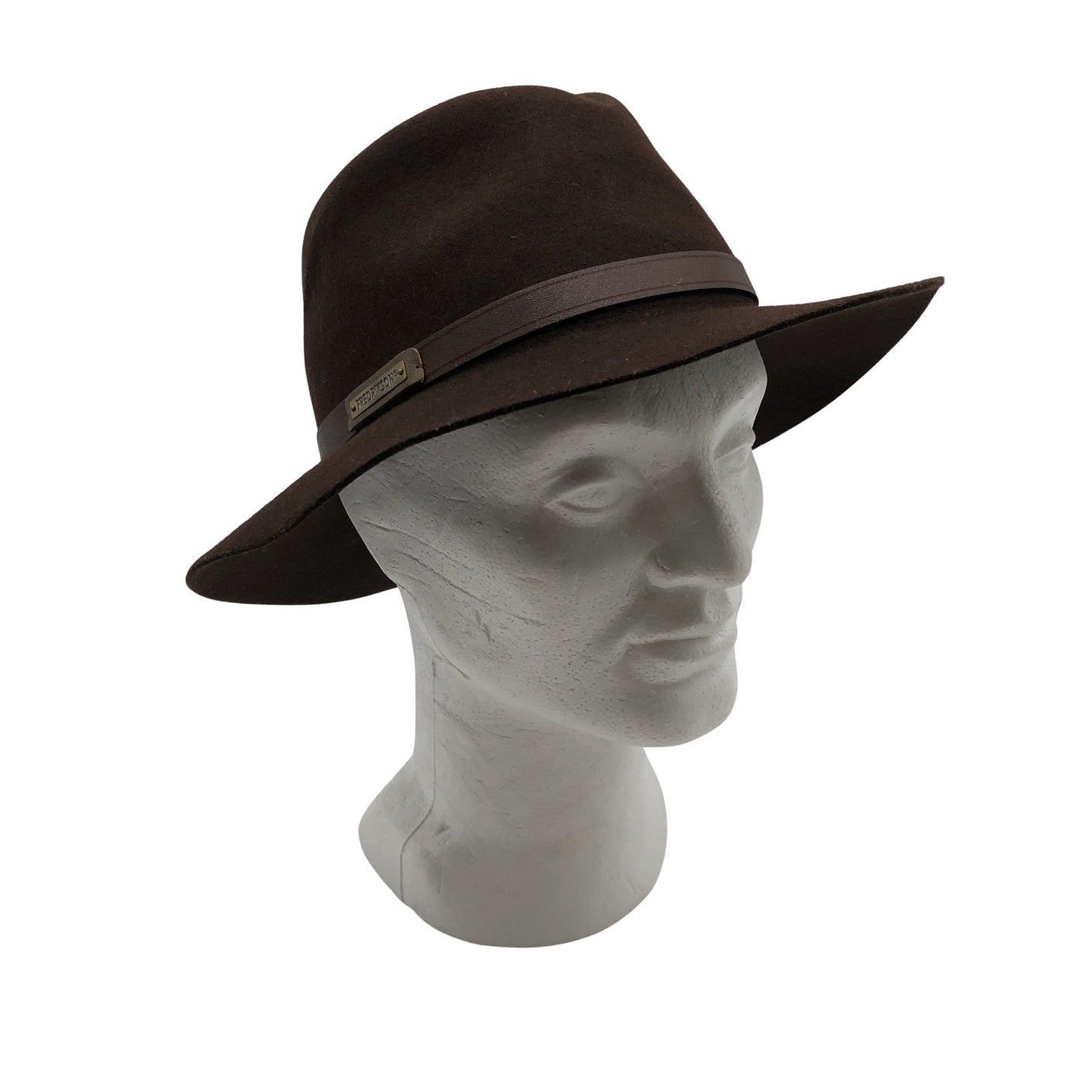 Miesten Fredrikson - Hattu, koko 58 - 60 cm - Ruskea (1)