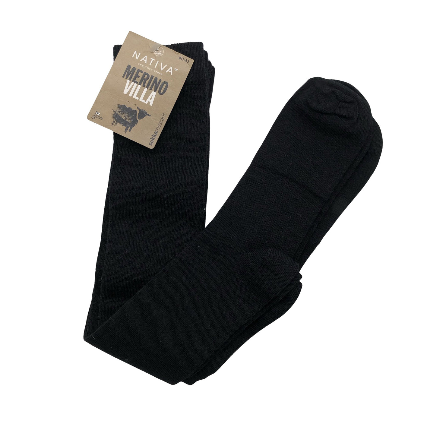 Unisex Sukkamestarit - Villasukat, koko 40 - Musta (1)