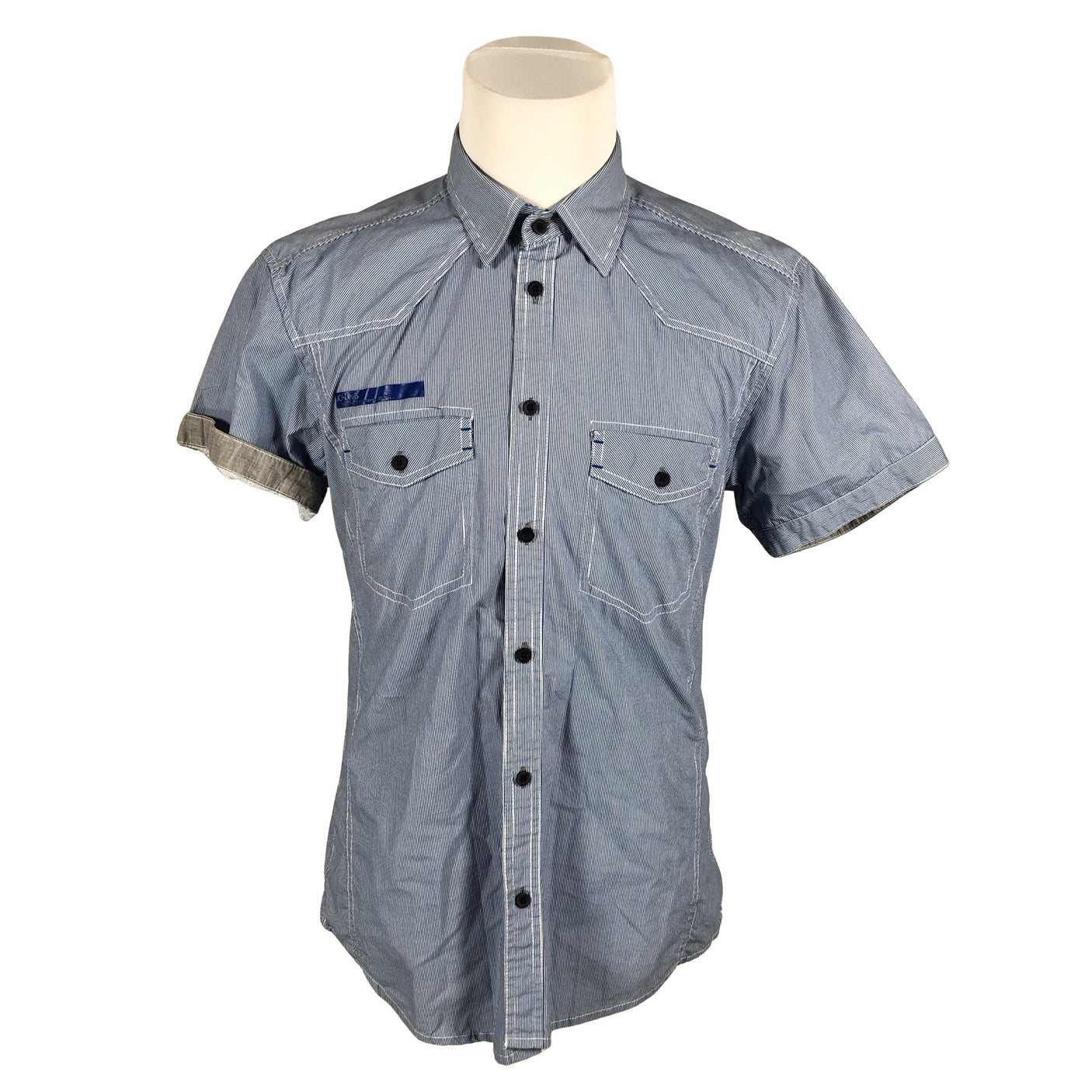 Miesten Jack & Jones - Kauluspaita, koko L - Sininen (1)