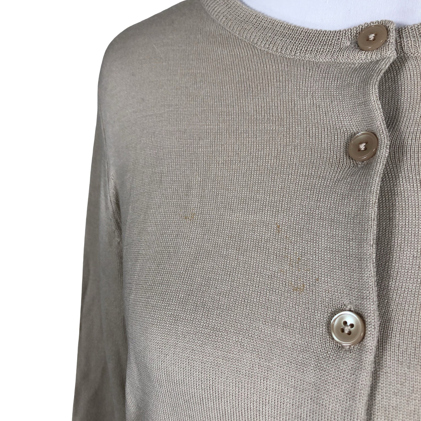 Naisten Filippa K. - Neuletakki, koko 38 - Beige (2)