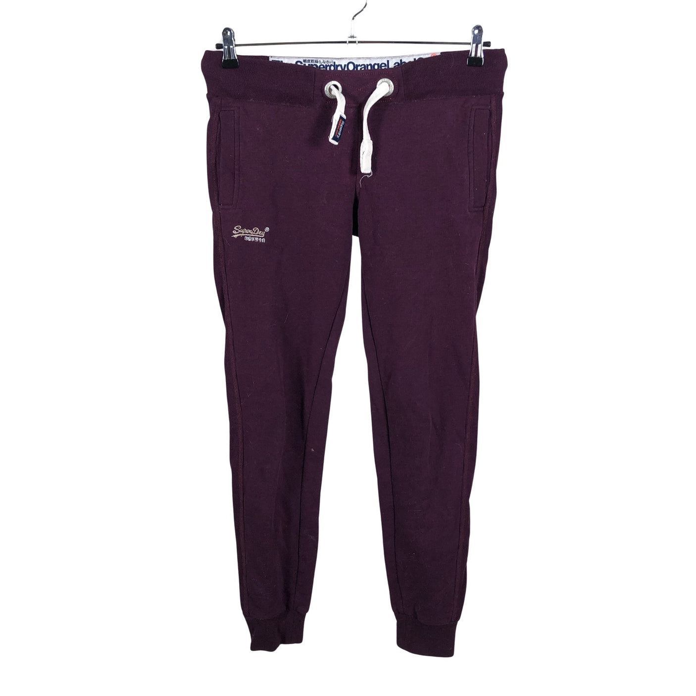 Naisten Superdry - Collegehousut, koko 36 - Viininpunainen (1)