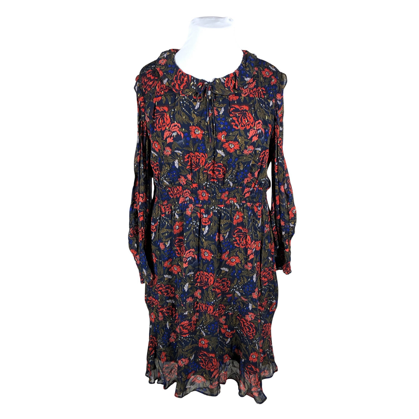 Naisten Per Una by Marks & Spencer - Sifonkimekko, koko 44 - Sininen (1)