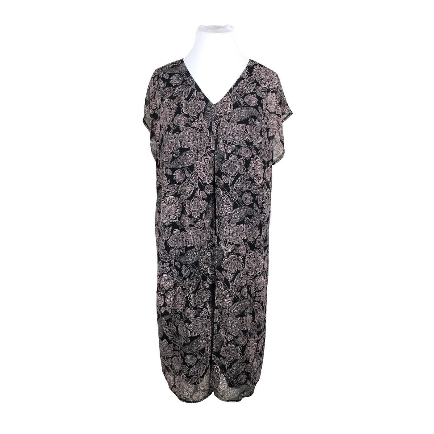 Naisten M.Collection - Sifonkimekko, koko 48 - Vaaleanpunainen (1)