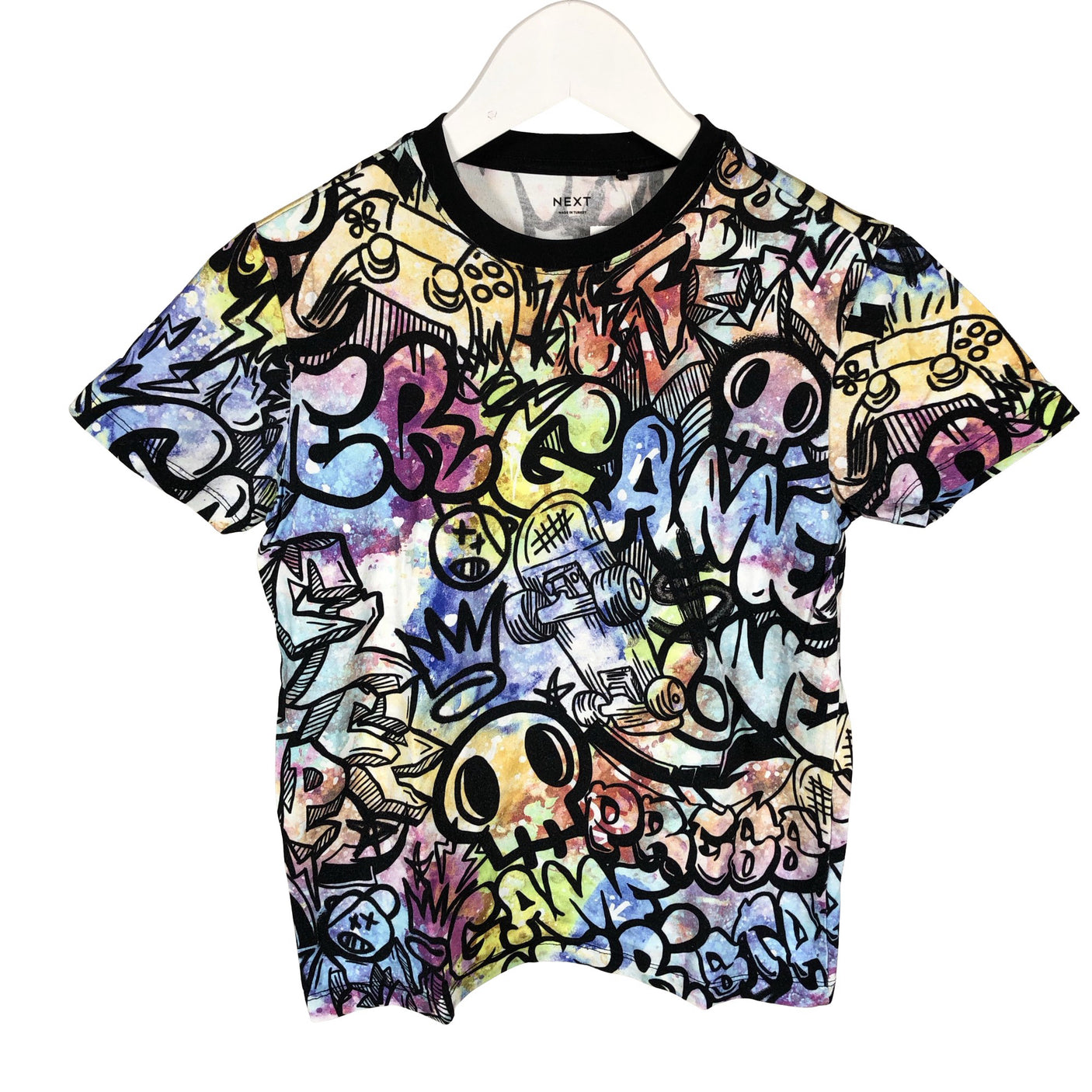 Unisex Next - T-paita, koko 128 - 134 - Musta (1)
