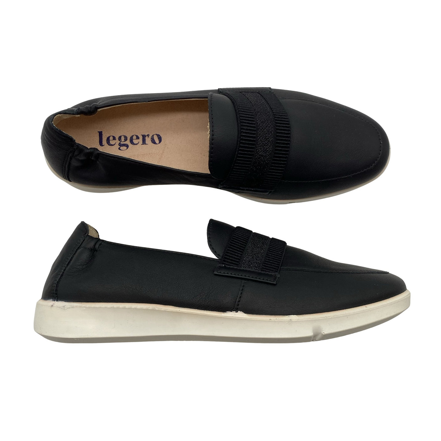 Naisten Legero - Loaferit, koko 39 - Musta (1)