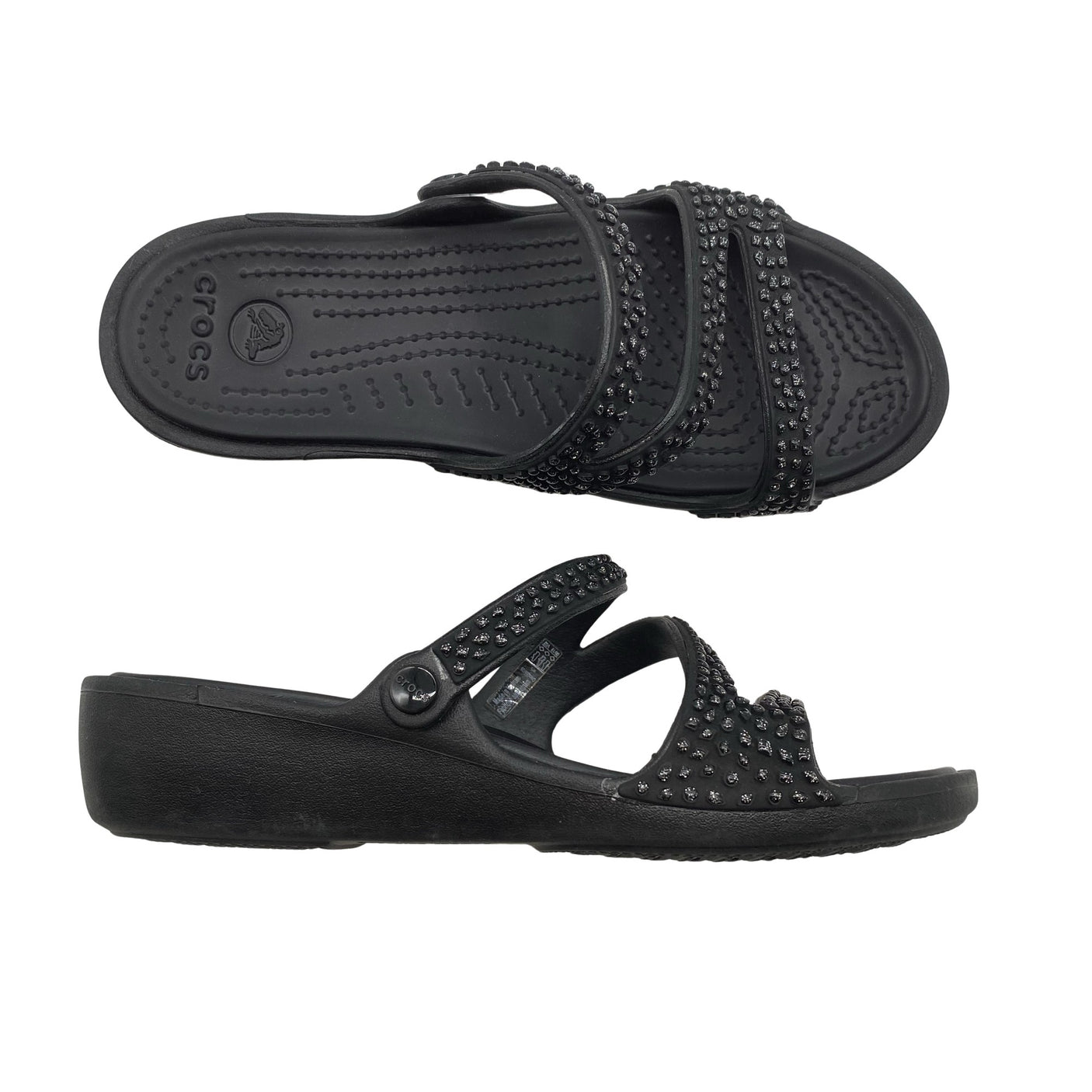 Naisten Crocs - Sandaalit, koko 35 - Musta (1)