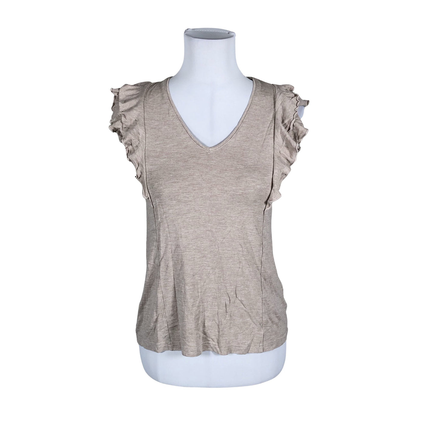 Naisten Nanso - Trikootoppi, koko 34 - Beige (1)