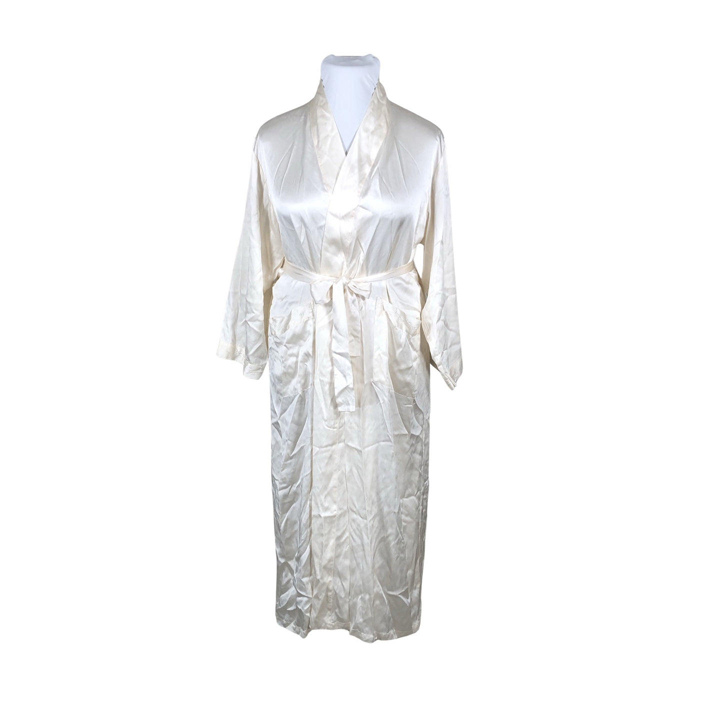 Naisten Stockmann Silk - Aamutakki, koko 42 - Luonnonvalkoinen (1)