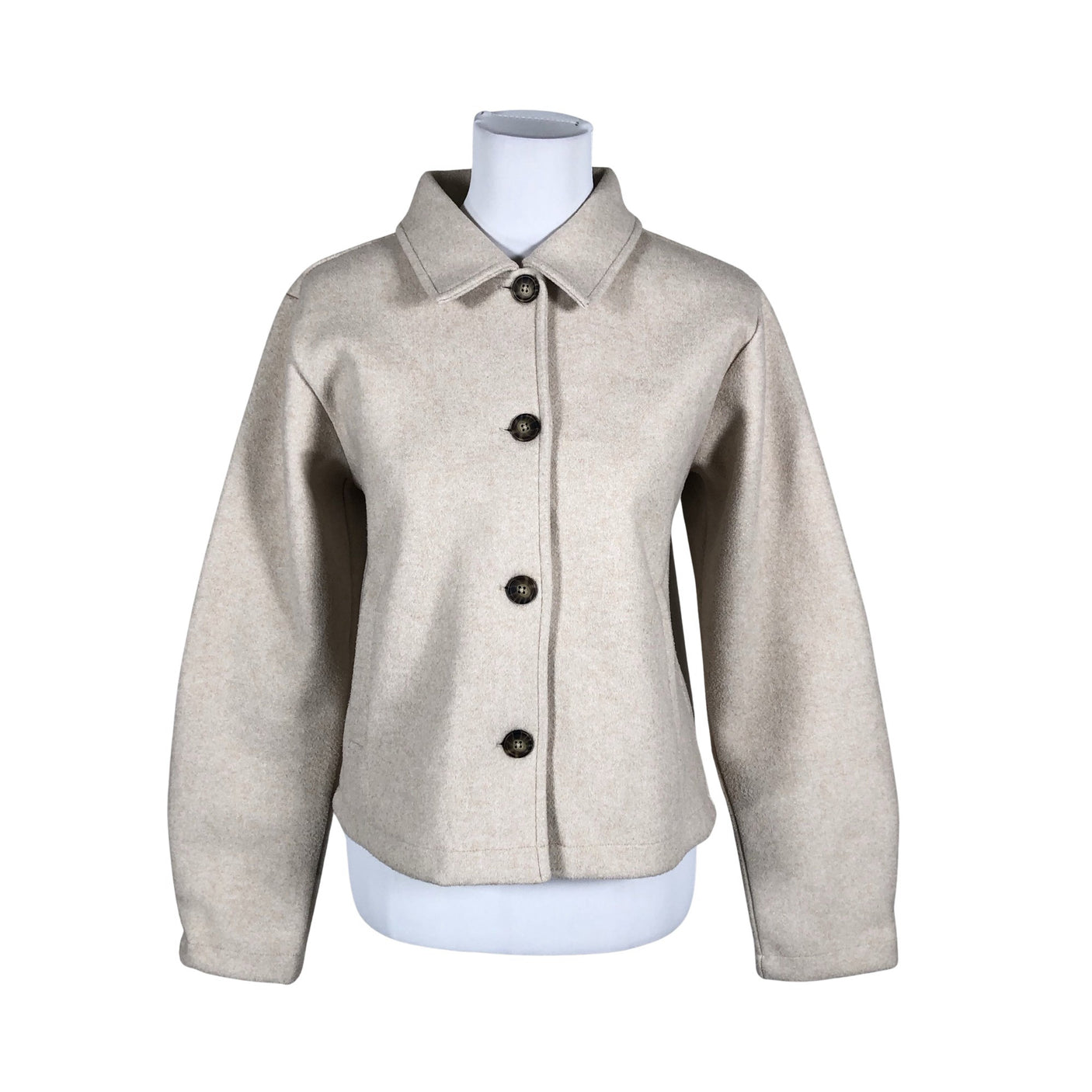 Naisten LMTD - Villakangastakki, koko 38 - Beige (1)