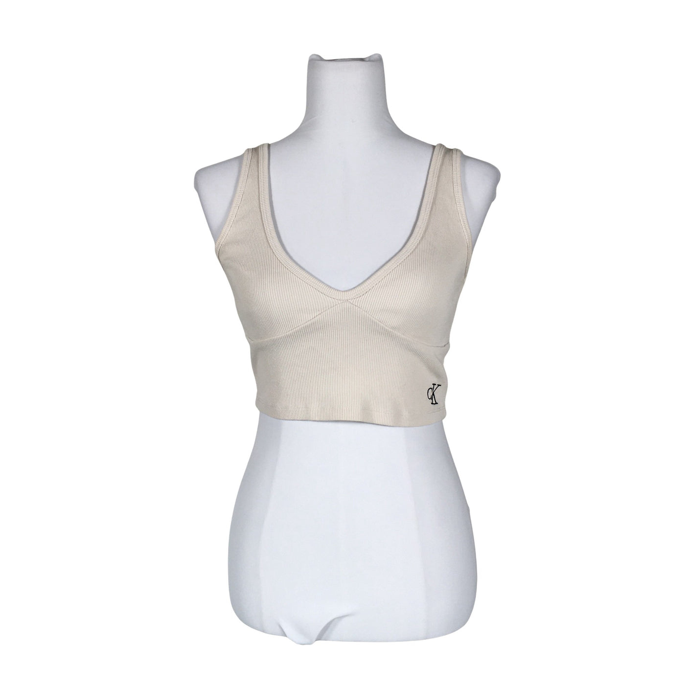 Naisten Calvin Klein Jeans - Trikootoppi, koko 36 - Beige (1)