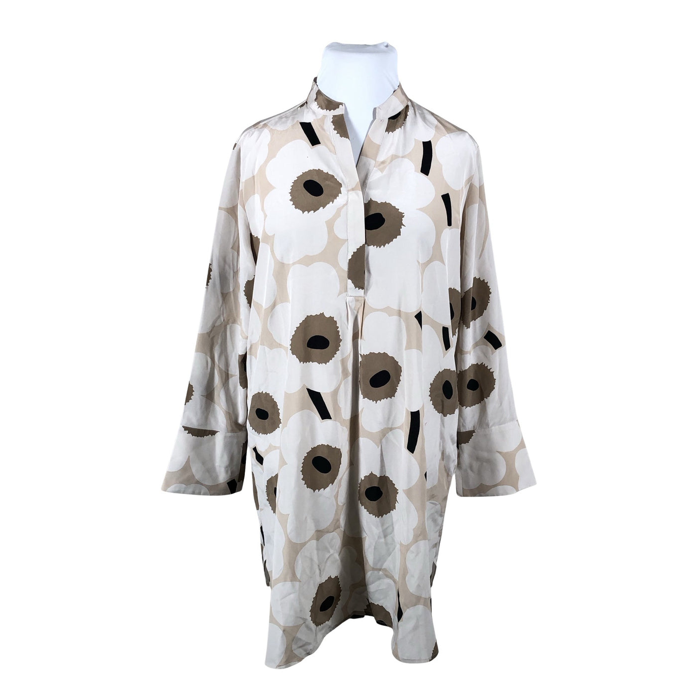 Naisten Marimekko - Sifonkitunika, koko 46 - Beige (1)