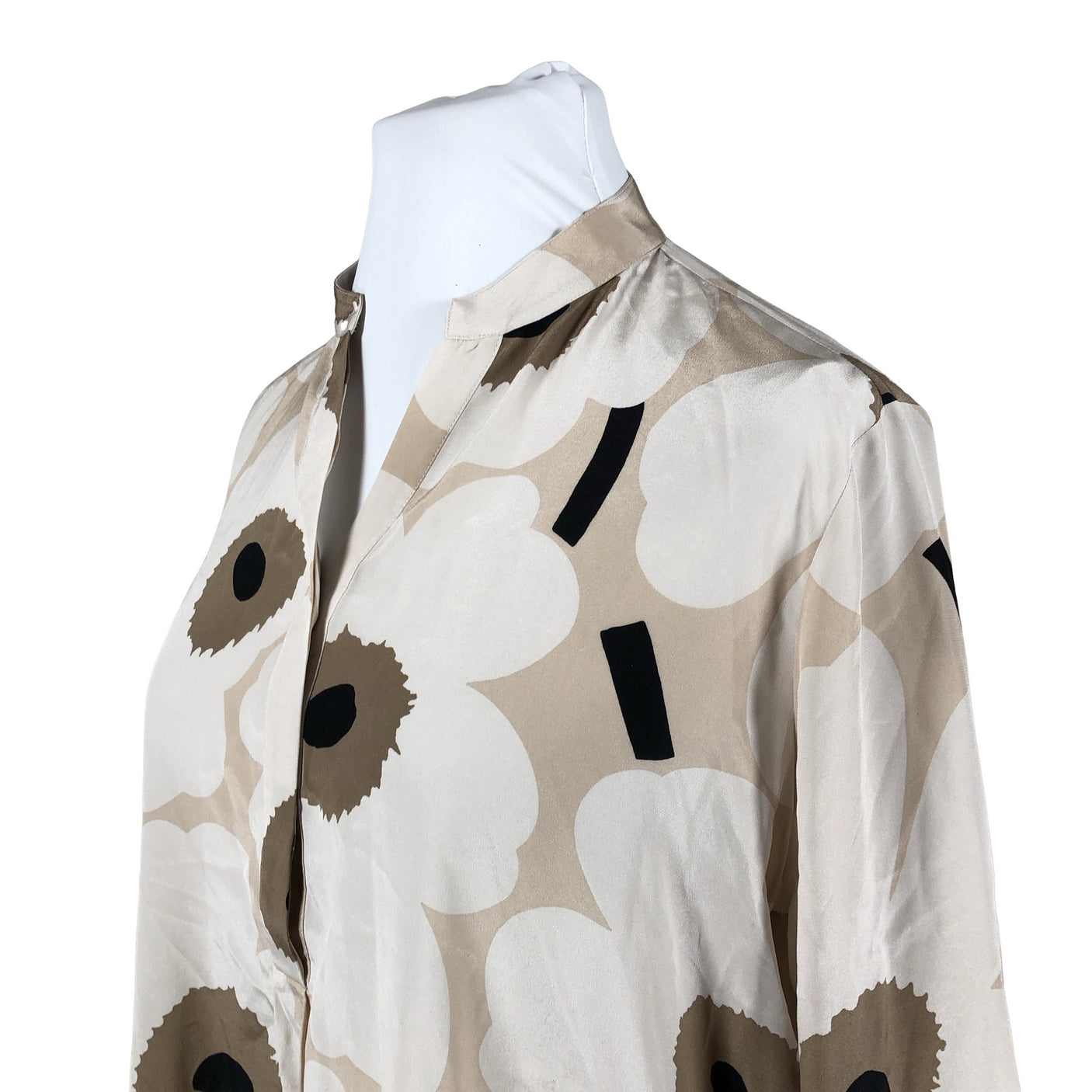 Naisten Marimekko - Sifonkitunika, koko 46 - Beige (2)