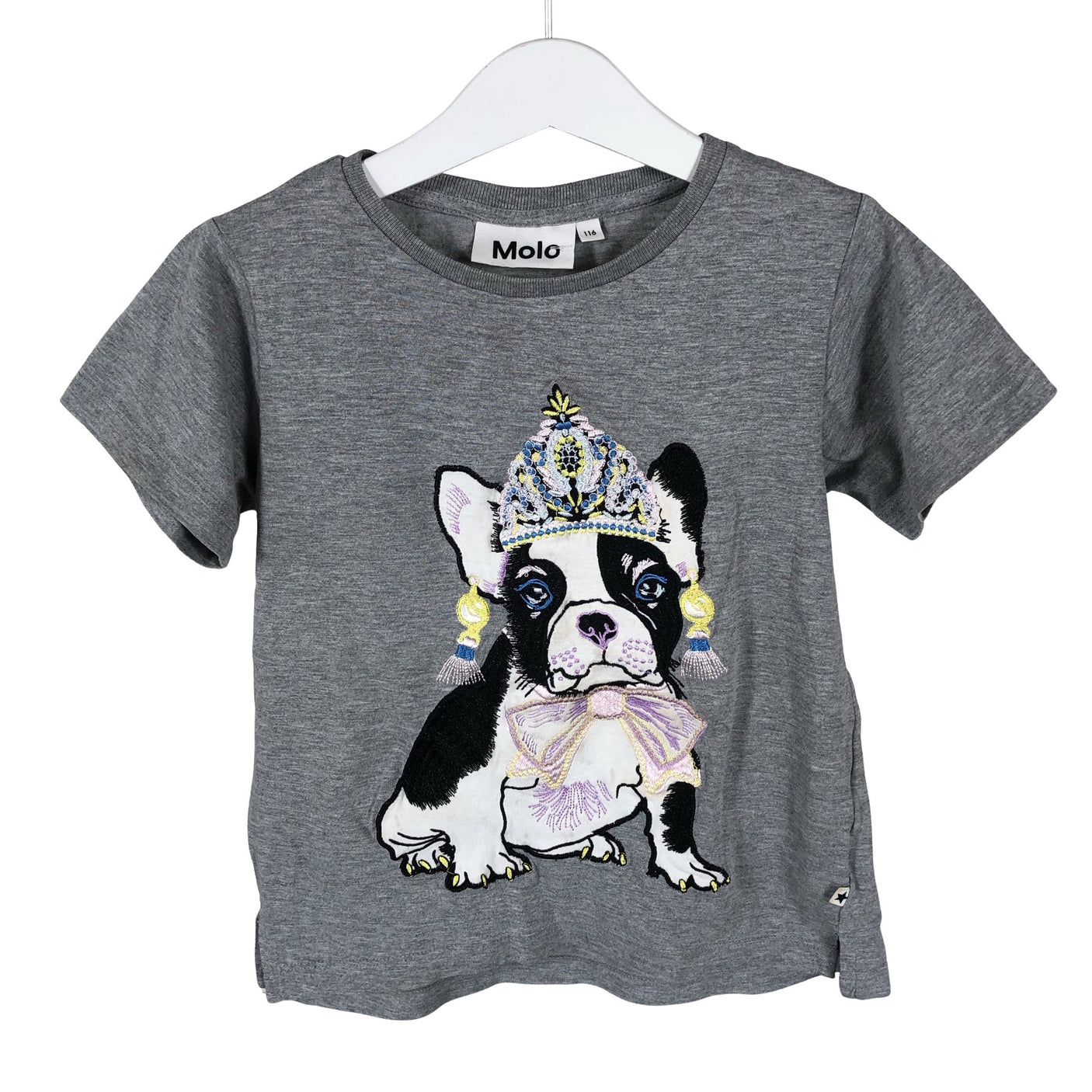 Unisex Molo Kids - T-paita, koko 110 - 116 - Harmaa (1)