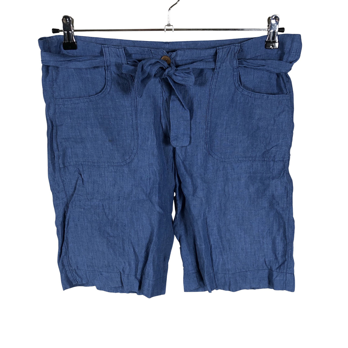 Naisten 120% Lino - Shortsit, koko 38 - Sininen (1)